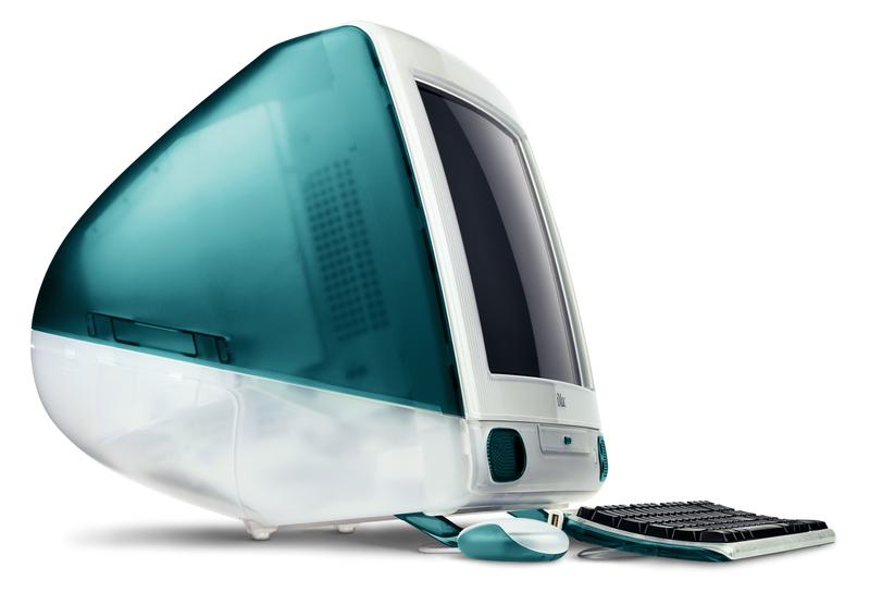 Apple iMac in Bondi Blue color