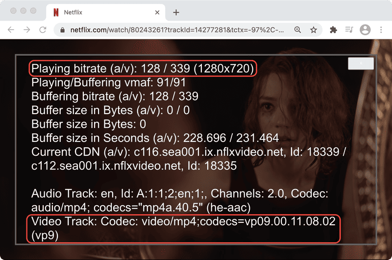 Netflix Queen's Gambit streaming on Chrome