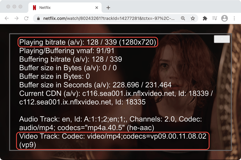 Netflix Queen's Gambit streaming on Chrome