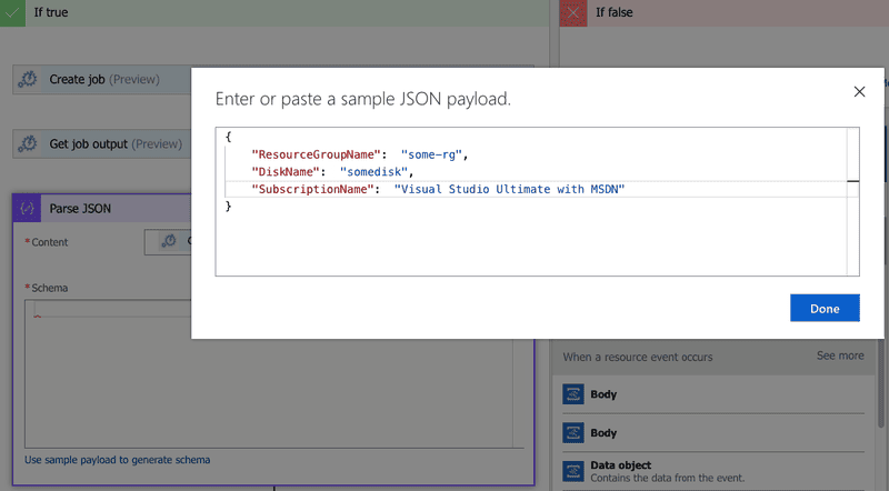 Logic Apps generate schema