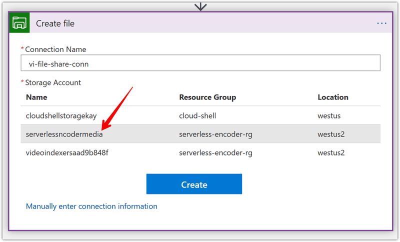 azure-av1-encoder-file-share-connection