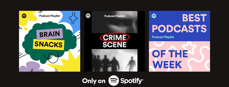 Spotify's recommended podcast playlists