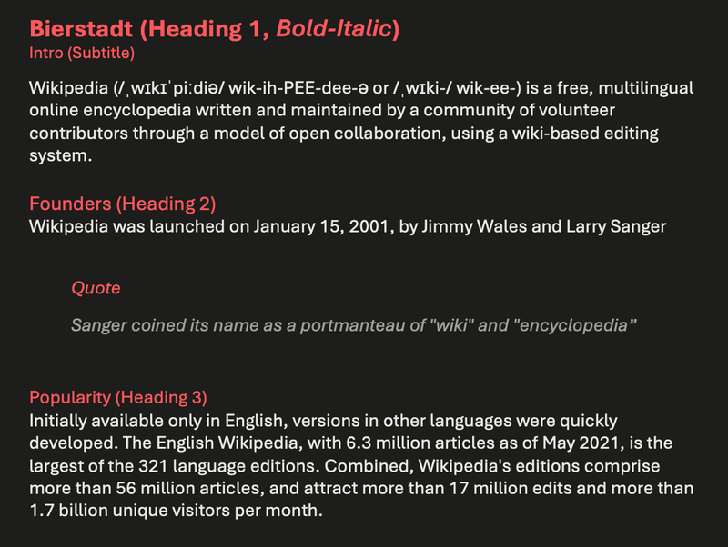 Microsoft Office Bierstadt font dark mode